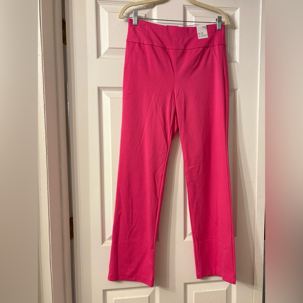 Dear Scarlett Pink straight slim Pants